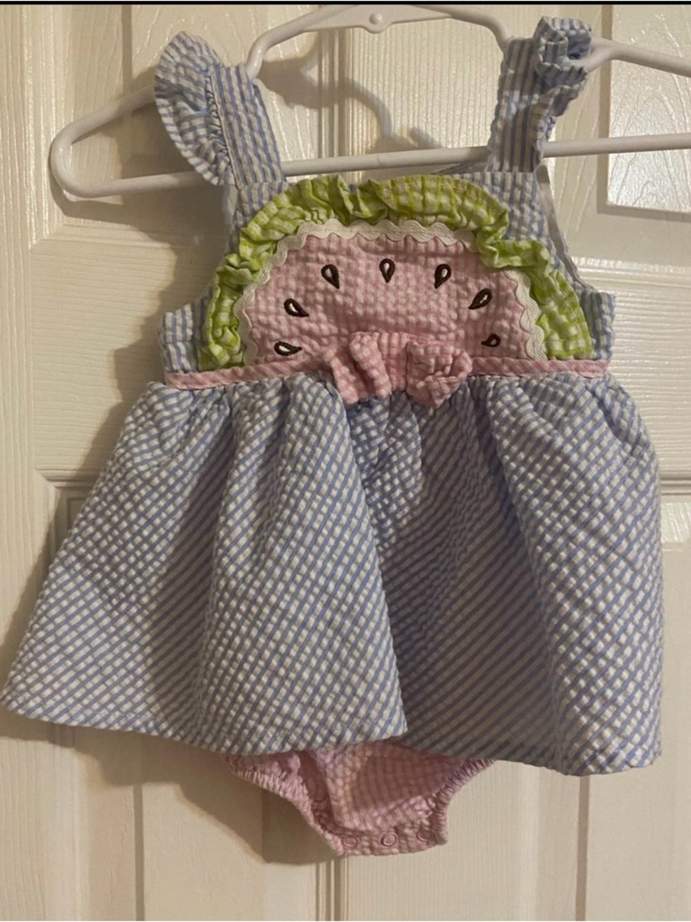 Blueberi Blvd Watermelon Bubble Romper - Picture 5 of 9